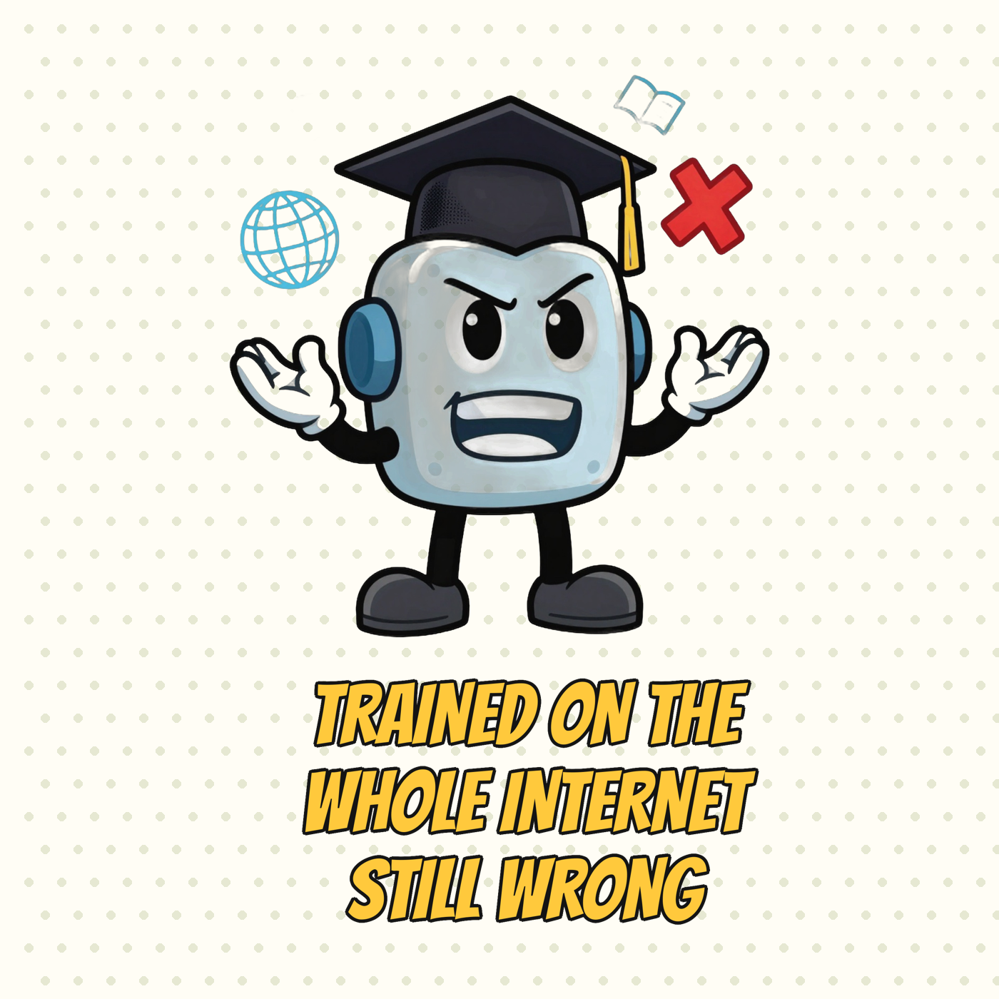 Trained on the Whole Internet, Still Wrong