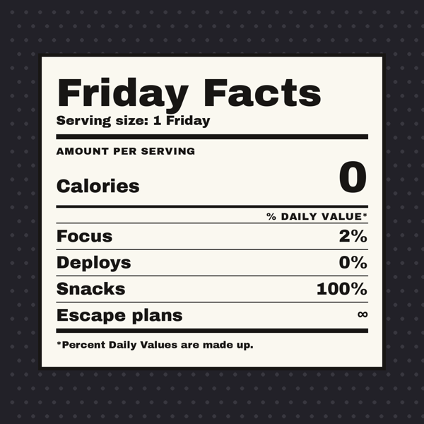 Friday Nutrition Facts