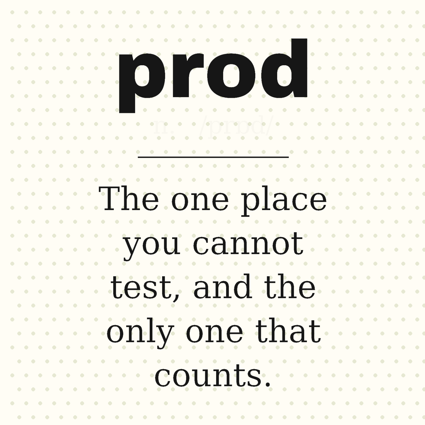 Prod, Defined