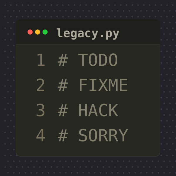 TODO FIXME Sorry