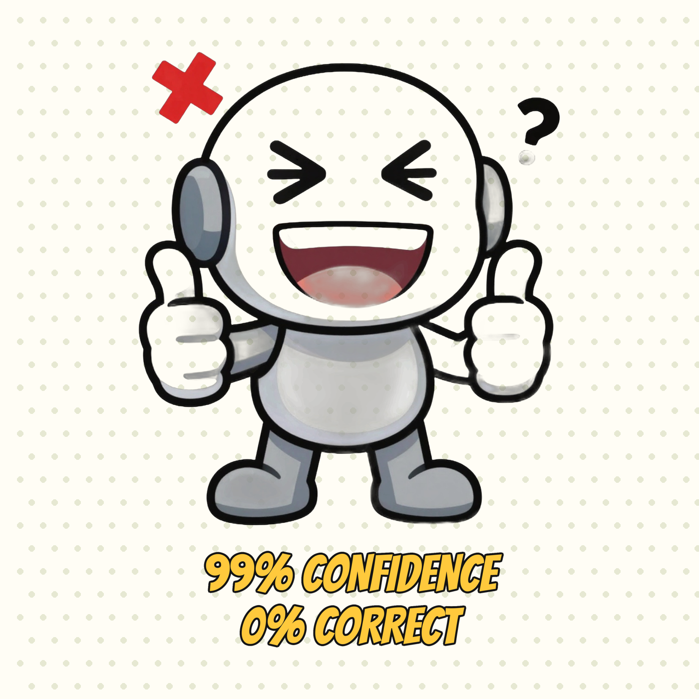 99% Confidence, 0% Correct