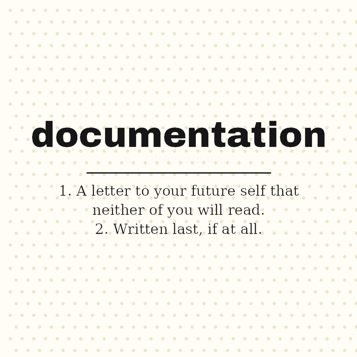 Documentation, Defined