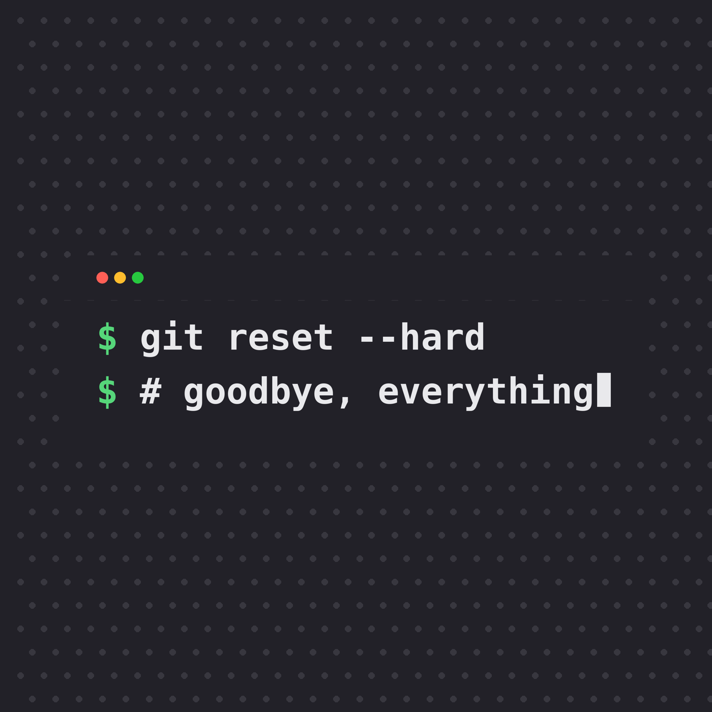 git reset --hard