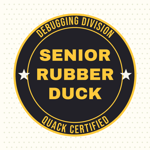 Senior Rubber Duck