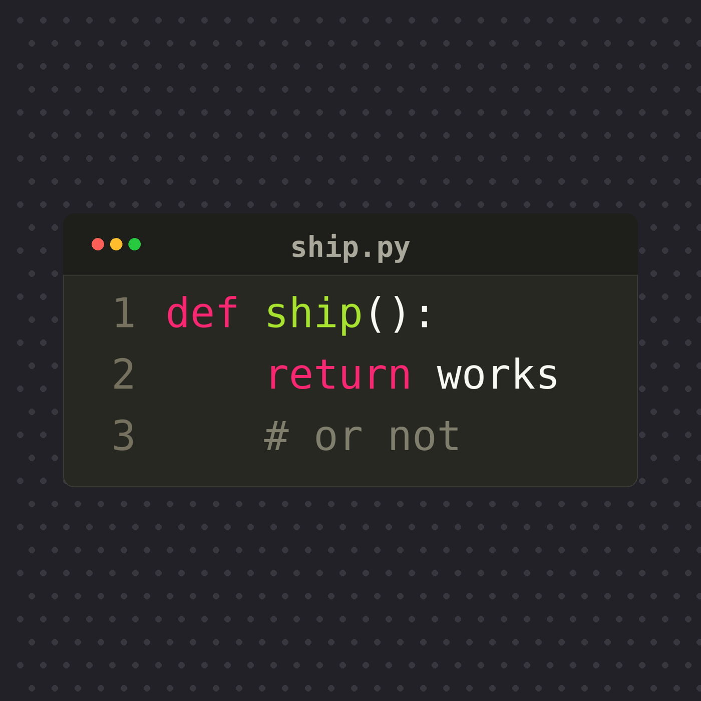 Schrodinger's Code