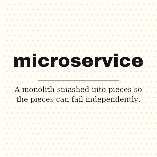 Microservice, Defined