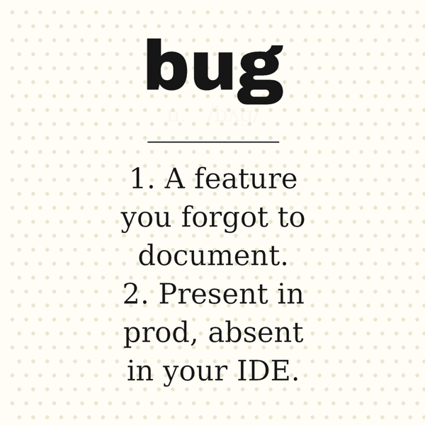 Bug, Defined