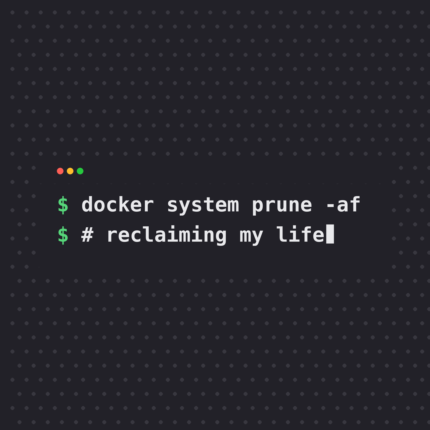docker system prune -af