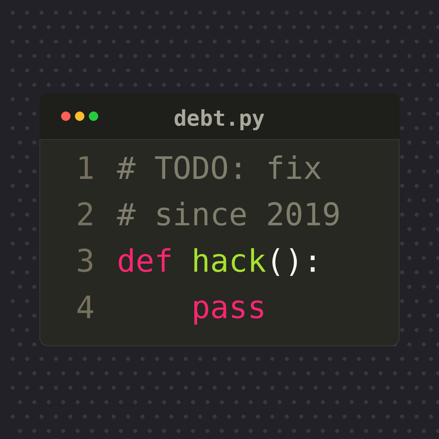 Tech Debt